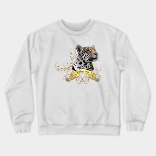 yaguar or yaguareté is a felid carnivore of the Panterinos subfamily and genus Panthera. It is the only one of the five current species of this genus found in America. It is also the largest feline in America and the third in the world. Crewneck Sweatshirt